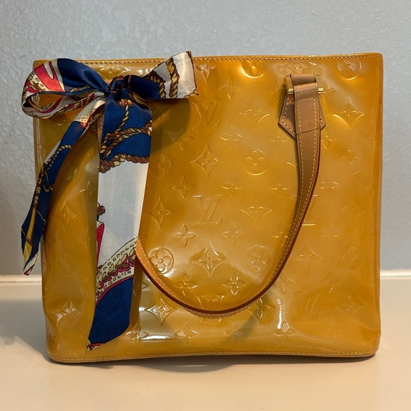 Louis Vuitton Handbags - Vibrant Louis Vuitton Mustard Vernise Tote with COA